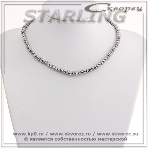 341941043 - Бусы циркон цвета пирита СО6