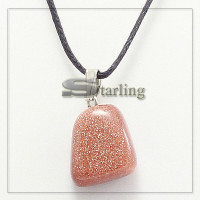 3701103 - Кулон авантюрин коричневый ГС