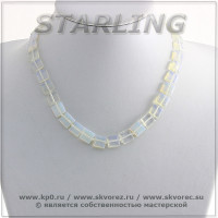 3414348-2 - Бусы лунный камень  ТКВ