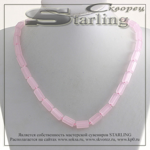 34232177 - Бусы кварц розовый ЦП