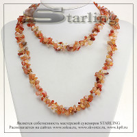 3277568 - Ожерелье сердолик  Изабелла