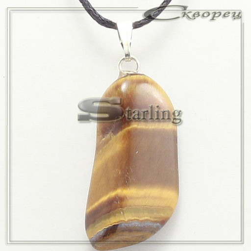 378203 - Кулон тигровый глаз  ГС