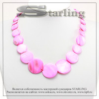 351580410 - Колье перламутр розовый Дея