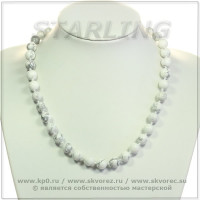 3413181 - Бусы кахолонг  Ш10