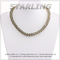 341940741 - Бусы циркон цвета раухтопаза СО10