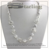 3523140 - Колье кахолонг  Клара