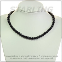 341020287 - Бусы агат черный Ш8