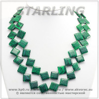 3474663 - Бусы малахит  ТРО