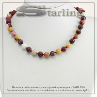 3414981 - Бусы мукаит яшма Ш10