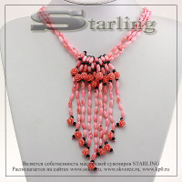 35136324 - Колье коралл розовый Милада