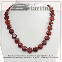 3421032251 - Бусы яшма сургучная  ТКР