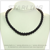 341020281 - Бусы агат черный Ш10