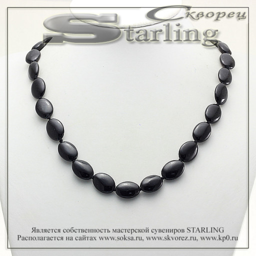 342020254 - Бусы агат чёрный ТОВ
