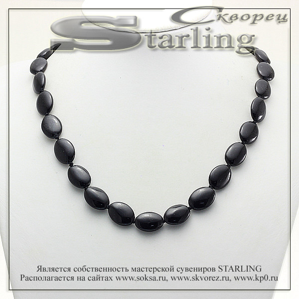 342020254 - Бусы агат чёрный ТОВ