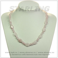 343817 - Бусы розовый кварц ТОВ1812Ч2К0508Д45ЧУ