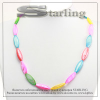 342580136-1 - Бусы перламутр многоцветие РЗ