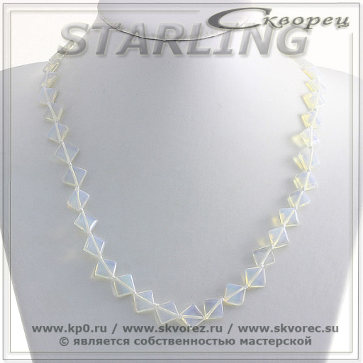 3424363-2 - Бусы лунный камень  ТРО