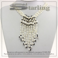 35136424 - Колье коралл белый Милада