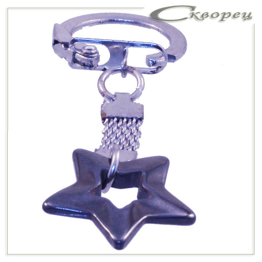 432013 - Брелок гематит  Звездочка