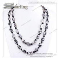 328582327 - Ожерелье перламутр черный Анастасия