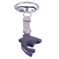 432014 - Брелок гематит  Дельфинчик