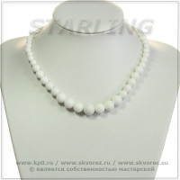 351020105 - Колье агат белый Людмила