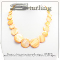 351580710 - Колье перламутр оранжевый Дея