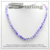 341500694 - Бусы муранское стекло синий ШО8