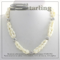 32136436 - Ожерелье коралл белый Вера