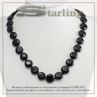 342020251 - Бусы агат черный ТКР