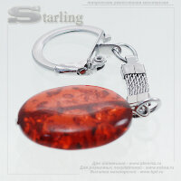 431020630 - Брелок янтарь малиновый ТОВ22/30