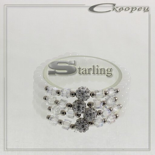 3132516 - Браслет кварц белый Дина