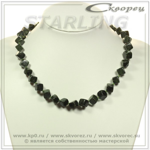 3412818 - Бусы змеевик  К10