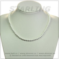 341020186 - Бусы агат белый Ш6