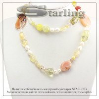 3269500 - Ожерелье цитрин и агат  Фантазия