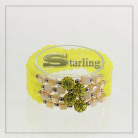 3132316 - Браслет кварц жёлтый Дина