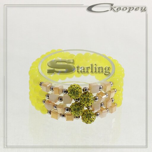 3132316 - Браслет кварц жёлтый Дина