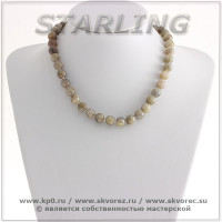 3413981 - Бусы лабрадор  Ш10