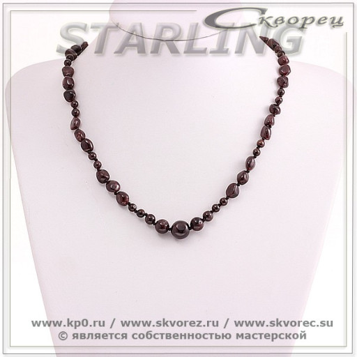 35121108 - Колье гранат красный Берта