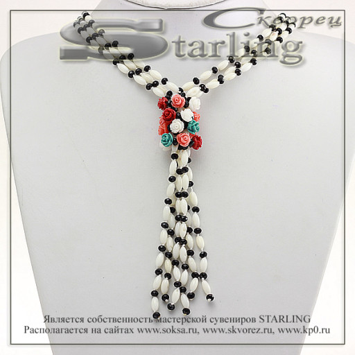 35236425 - Колье коралл белый Регина