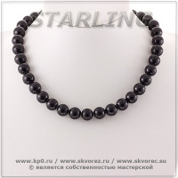 341020282 - Бусы агат чёрный Ш12
