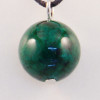 420017 - Подвеска шарик зеленый хризопраз