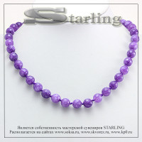 341231388 - Бусы агат смальта ШО10