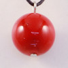 420018 - Подвеска шарик красный коралл