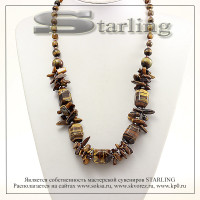 3528251 - Колье тигровый глаз  Веста