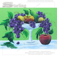 141573 - Натюрморт фрукты в вазе и яблоко 4