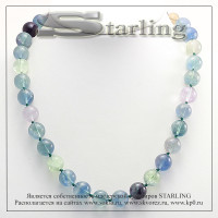 3418782 - Бусы флюорит  Ш12