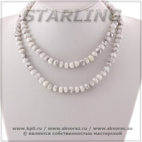 343564 - Бусы кахолонг К0508Д80ЧУ