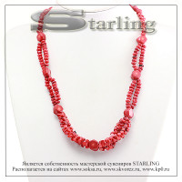 35236141 - Колье коралл красный Эмма