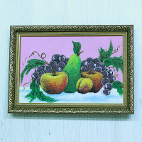 14158207 - Натюрморт фрукты А4, фон - розовый